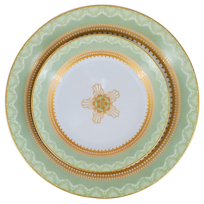 Dinnerware Set - Green Elegance (16 PCS)