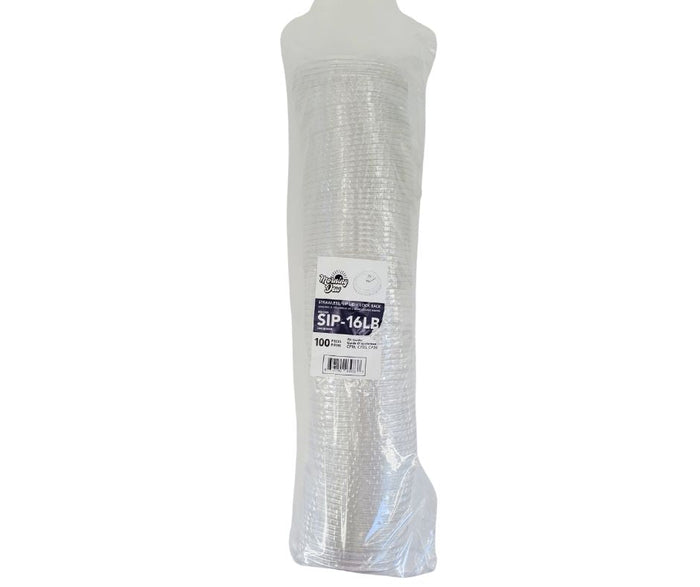 Morning Dew - Sip Lids W/Lock Back Cover For CP16-CP24 Clear Pet Cup - 98mm - SIP-16LB
