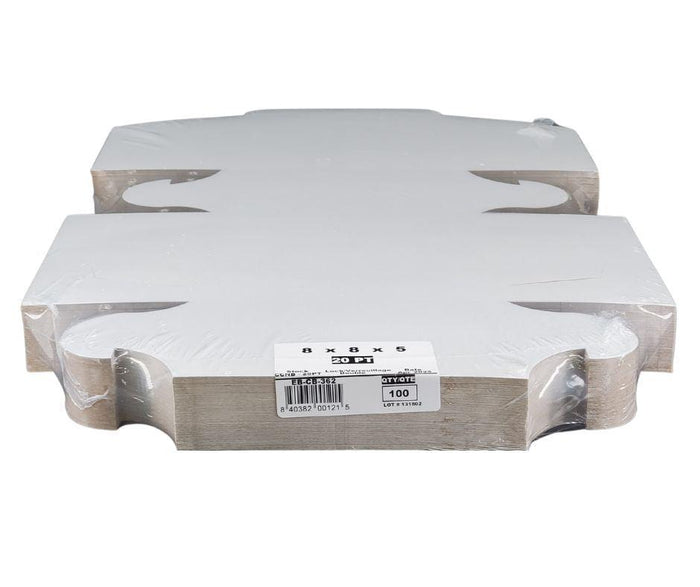 EB - White Cake Boxes - 8x8x5