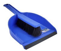 Spartano - Plastic Dustpan with Brush Set - Blue - 4918 Spartano - Plastic Dustpan with Brush Set - Blue - 4918