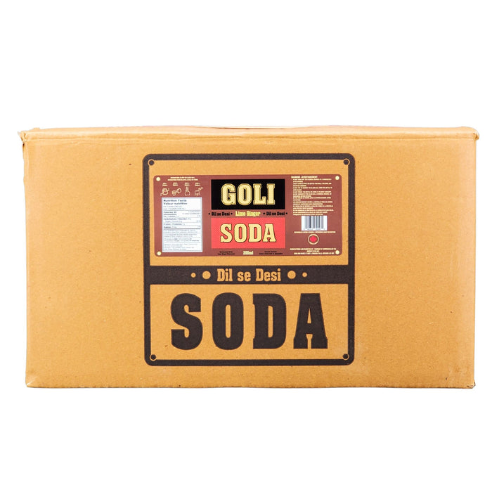Goli Soda - Lime Ginger - Carbonated - Glass Bottle