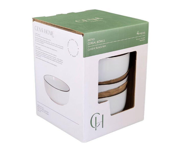Cena - Stoneware Cereal Bowls - 5.6