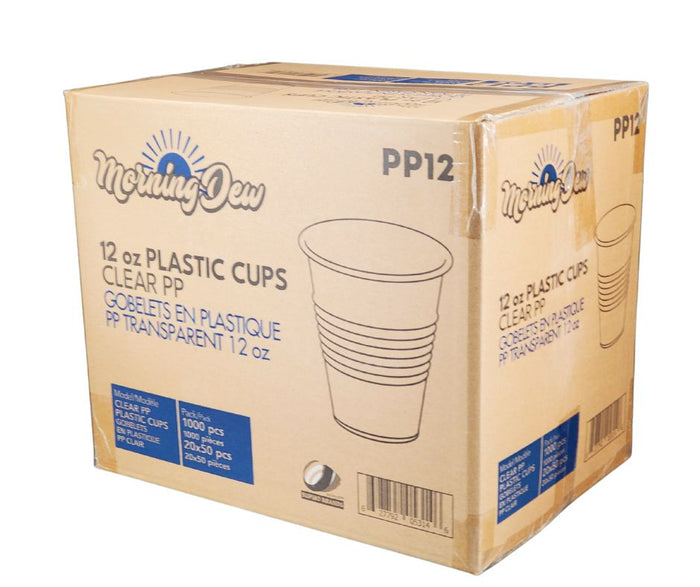 Morning Dew - 12oz Translucent Cups - PP12 - Plastic