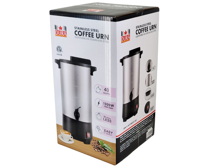 Dura - Coffee URN Stainless Steel (40 Cup)