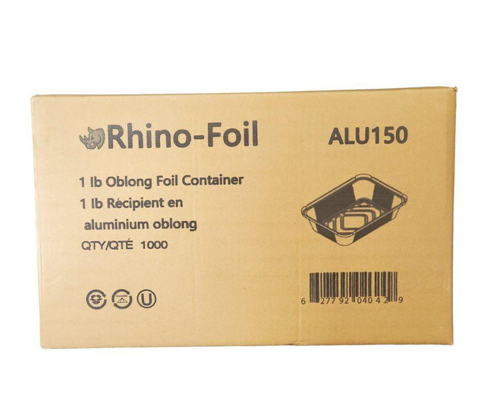 Rhino-Foil - 1 lb Oblong - Aluminium Foil Container