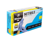 Rhino - NB6 - Blue Nitrile Gloves - Small - 600S