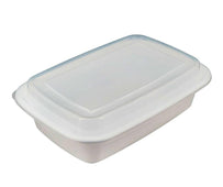 Value+ - 38oz Rectangular White Plastic Container Value+ - 38oz Rectangular White Plastic Container