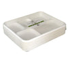 CLR - Eco-Craze - 5 Compartment Bagasse Tray (Thali) - Retail Pack