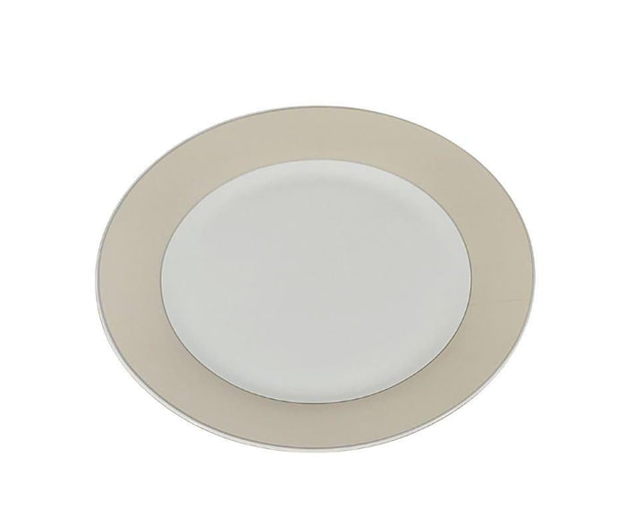 S&CO - Dinnerware Set - Taupe Band (16 PCS)