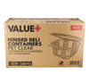 Value+ - 32oz Clear Hinged Deli Container - PET - BD32