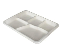 Eco-Craze - Bagasse - 5 Compartment Plate Eco-Craze - Bagasse - 5 Compartment Plate