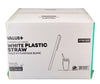 Value+ - 10'' Ind. Wrapped Milkshake Straws – White – Plastic - 6 mm