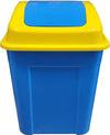 80 L Waste Bin w/Swing Lid - Blue