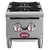 Kratos - Hot Plate 2 Burners SS 50K BTU 12 Kratos - Hot Plate 2 Burners SS 50K BTU 12