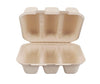 Eco-Craze - Taco - Bagasse Hinged Container - 3 COMPARTMENT