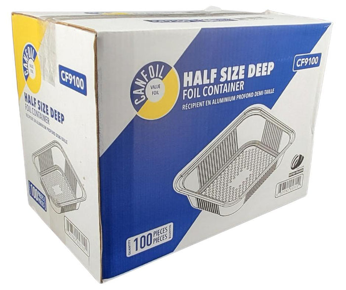 CanFoil/Mahi - Half Size Deep Tray - Aluminum