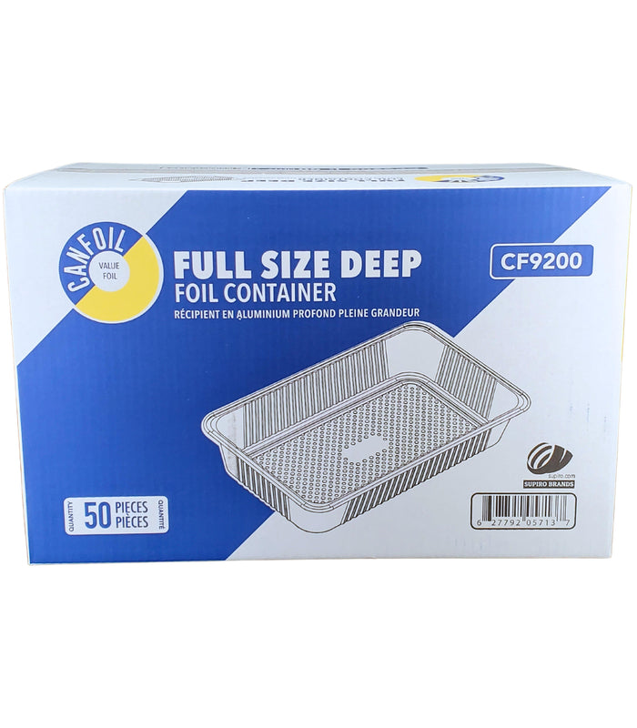 CLR - Can Foil - Full Size Deep Tray - Aluminum