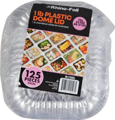 CLR - Rhino - 1 lb Plastic Dome Lid - R-2100DL CLR - Rhino - 1 lb Plastic Dome Lid - R-2100DL