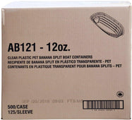 Amhil - Clear Banana Boat - 12oz - AB121 Amhil - Clear Banana Boat - 12oz - AB121