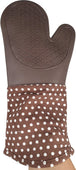 Oven Mitt - Silicone - Brown (1 pair) - QF004Brown Oven Mitt - Silicone - Brown (1 pair) - QF004Brown