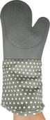 Oven Mitt - Silicone - Grey (1 pair) - QF004Grey Oven Mitt - Silicone - Grey (1 pair) - QF004Grey