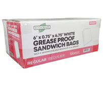 Eco Craze – Regular Sandwich Bags 6x0.75x6.75 – White Eco Craze – Regular Sandwich Bags 6x0.75x6.75 – White