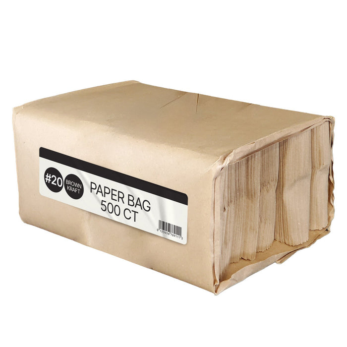 Paper Bags - Brown/Kraft - #20 - Made in Canada