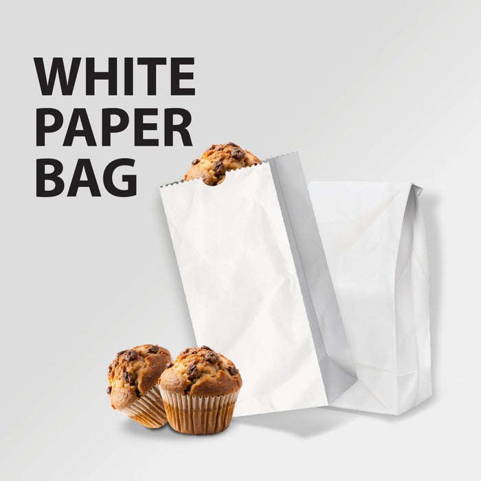 Paper Bags - White - #3 - Made in Canada
