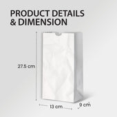 Paper Bags - White - #5 - Made in Canada Paper Bags - White - #5 - Made in Canada