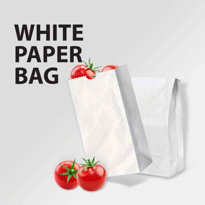 Paper Bags - White - #6 - Made in Canada