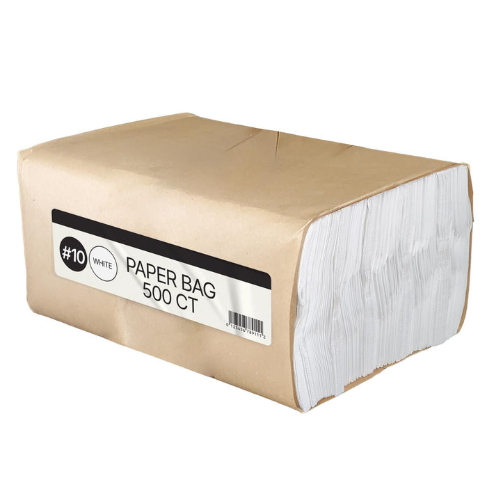 Paper Bags - White - #10 - Made in Canada