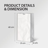 Paper Bags - White - #20 - Made in Canada Paper Bags - White - #20 - Made in Canada
