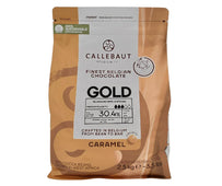 Callebaut Caramel Chocolate Callets, Gold Callebaut Caramel Chocolate Callets, Gold