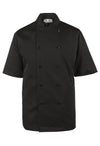 Spirito - Black Chef Jacket S/S Black - S - CI22139SS
