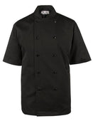 Spirito - Mesh Chef Jacket W/ Vent S/S XS-XL - Black - BG21820 Spirito - Mesh Chef Jacket W/ Vent S/S XS-XL - Black - BG21820