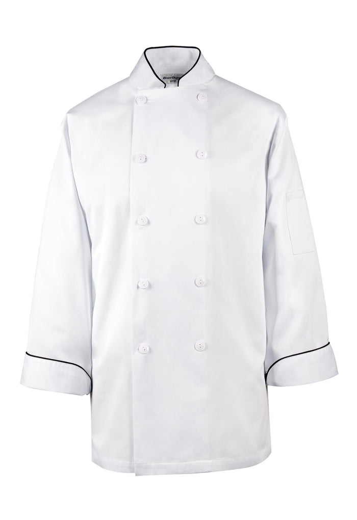 Spirito - Mesh Chef Jacket W/ Vent L/S White - S - BG21821