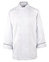 Chef Coat - White & Black - XXXL - w/Black Collar - 4457