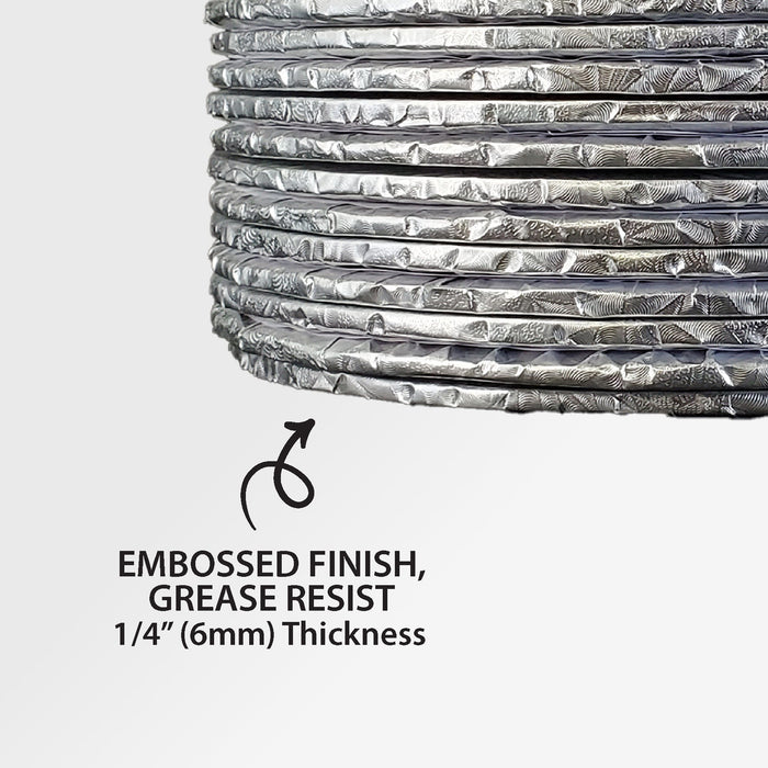 Decora - Cake Board - Round - Silver - 10x1/4