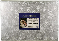 XC - Decora - Cake Board - Silver - 9.75x13.75x1/4 XC - Decora - Cake Board - Silver - 9.75x13.75x1/4