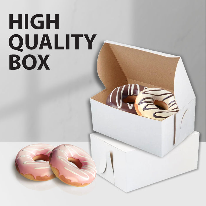 EB - White Cake Boxes - 6½x4x3