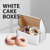 EB - White Cake Boxes - 6x3¼ x 3 EB - White Cake Boxes - 6x3¼ x 3