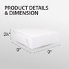 EB - White Cake Boxes - 9 x 9 x 2 1/2