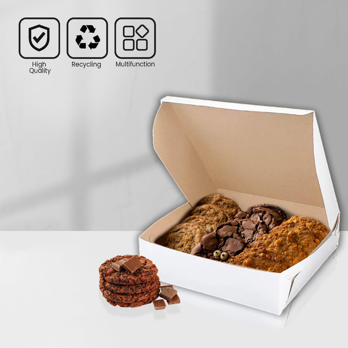 EB - White Cake Boxes - 9 x 9 x 2 1/2