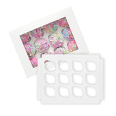 EB - 14 x 10 x 4 - 12 Cupcake Insert Fits Box - White - 5284I