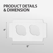 EB - 8 x 4 x 4 - 2 Cupcake Insert - White - 5280I EB - 8 x 4 x 4 - 2 Cupcake Insert - White - 5280I