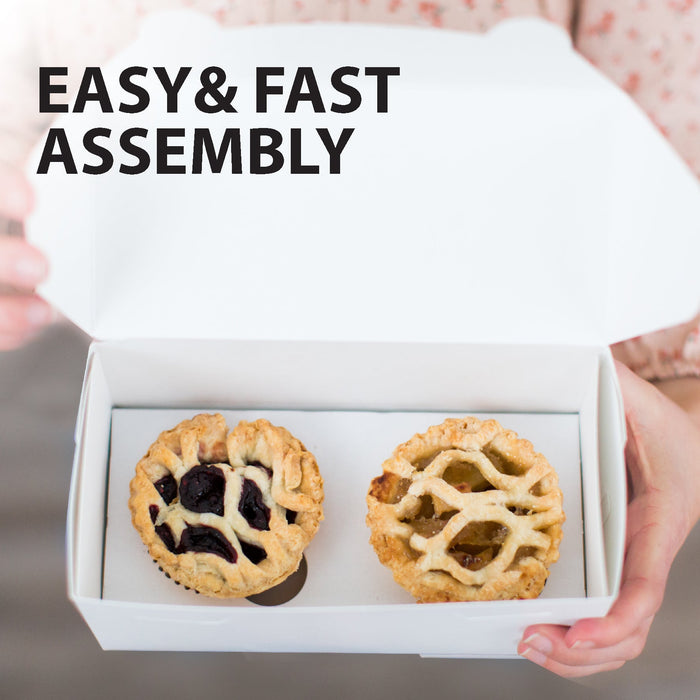 EB - 8 x 4 x 4 - 2 Cupcake Insert - White - 5280I