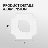 EB - 4 x 4 x 4 - Single Cupcake Insert Fits - White - 5279I EB - 4 x 4 x 4 - Single Cupcake Insert Fits - White - 5279I