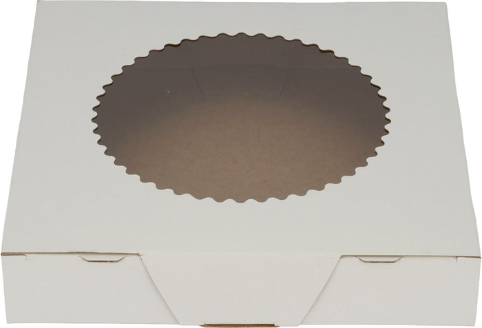 E.B. Box Pie Boxes 8”x8”x1.5” (Window Glued)