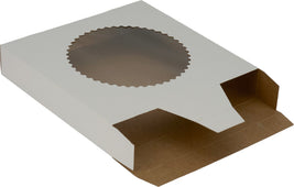 E.B. Box Pie Boxes 8”x8”x1.5” (Window Glued) E.B. Box Pie Boxes 8”x8”x1.5” (Window Glued)