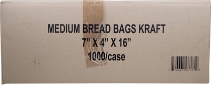 Atlas - CP Bread Bag 7x4x16 Kraft Printed Paper Medium Atlas - CP Bread Bag 7x4x16 Kraft Printed Paper Medium